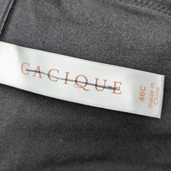 Cacique Lane Bryant Womens Smooth T Shirt Bra Convertible Strap 46C Black NEW - Picture 7 of 10